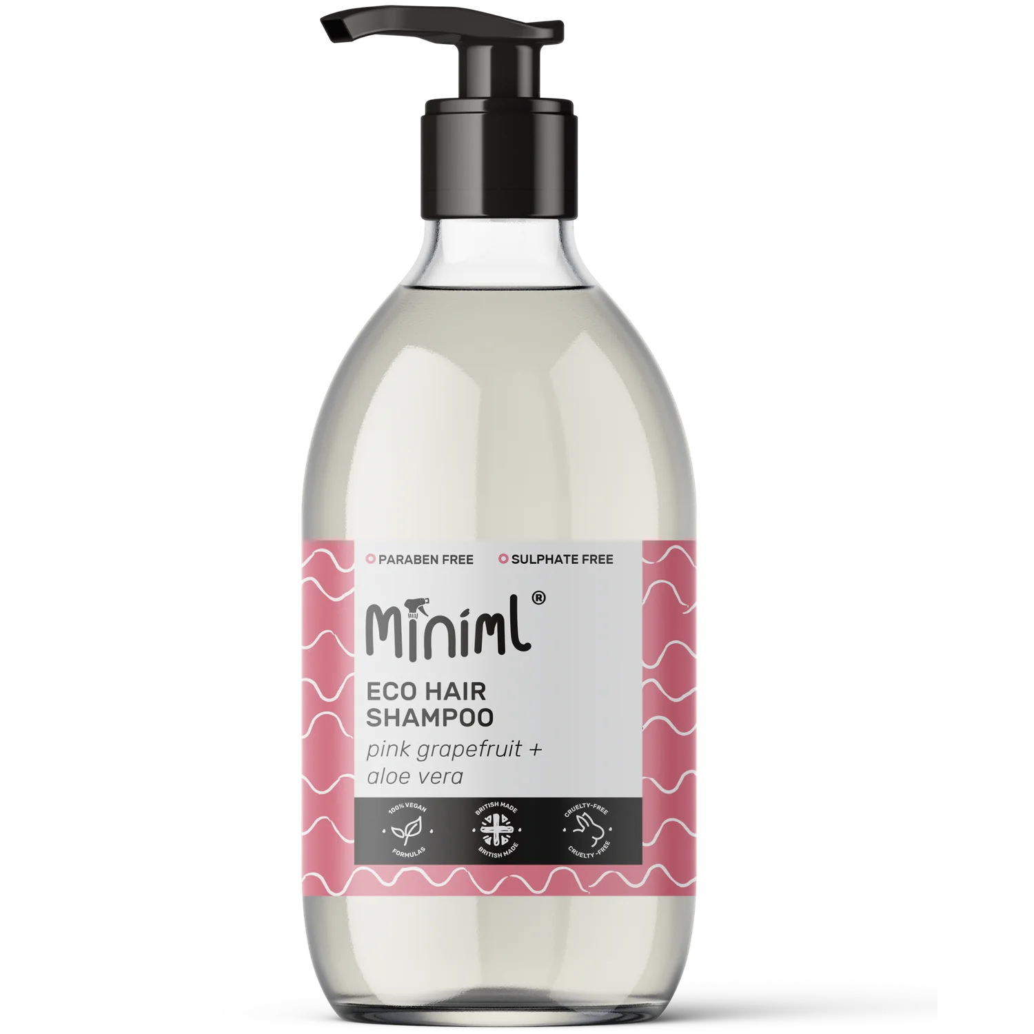 Miniml Hair Shampoo - Pink Grapefruit & Aloe Vera - Life Before Plastic